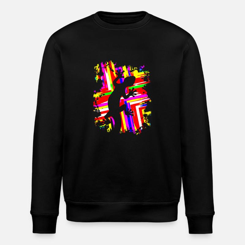 graffiti GECKO - Sweat bio ROLLER Stanley/Stella Unisexe - noir