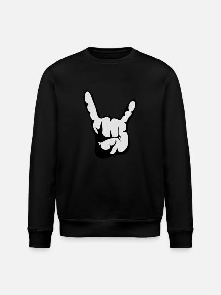 gruss01_2 - Stanley/Stella Unisex Bio-Sweatshirt ROLLER - Schwarz