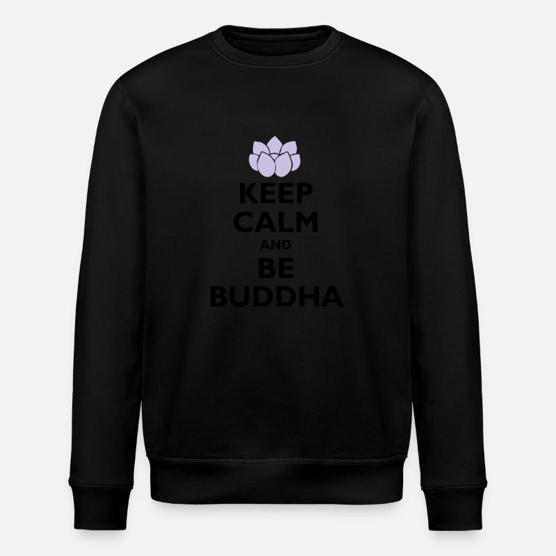 be buddha - Stanley/Stella ROLLER Unisex Organic Sweatshirt - black