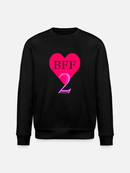 BFF - Bedste venner for evigt - Beste Freunde N2 - Stanley/Stella økologisk unisex-sweatshirt ROLLER - sort