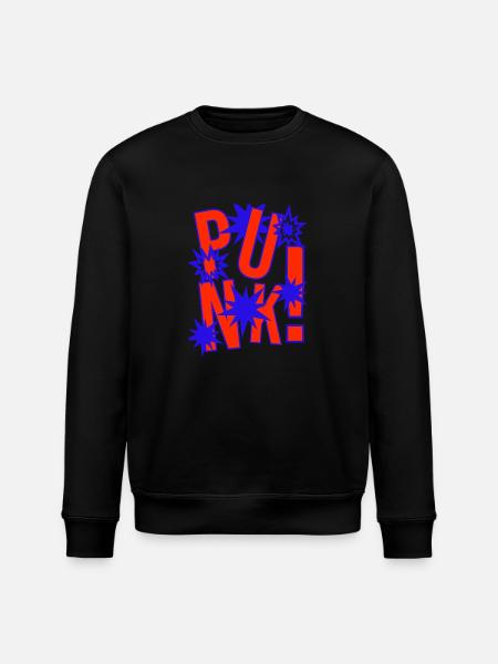 PUNK von CHEERS - Stanley/Stella Unisex Bio-Sweatshirt ROLLER - Schwarz