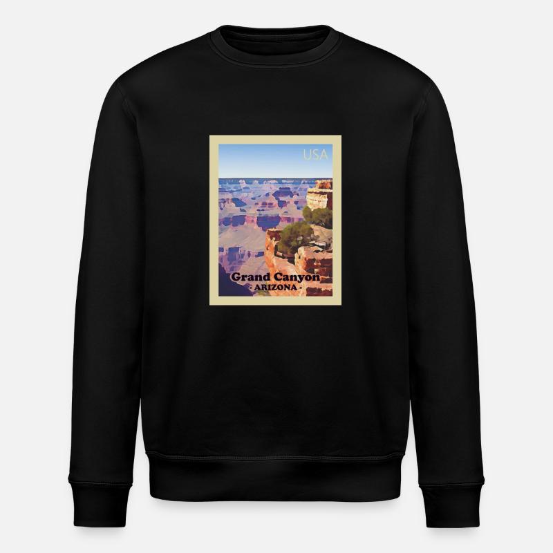 Parc national du Grand Canyon - Sweat bio ROLLER Stanley/Stella Unisexe - noir