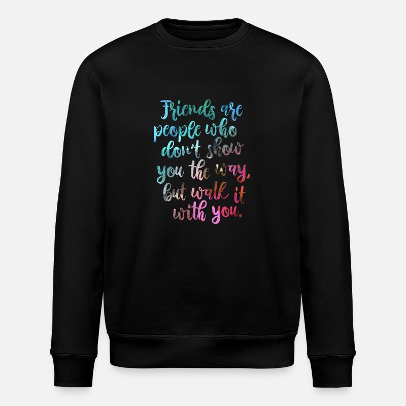 Gute Freunde - Stanley/Stella Unisex Bio-Sweatshirt ROLLER - Schwarz