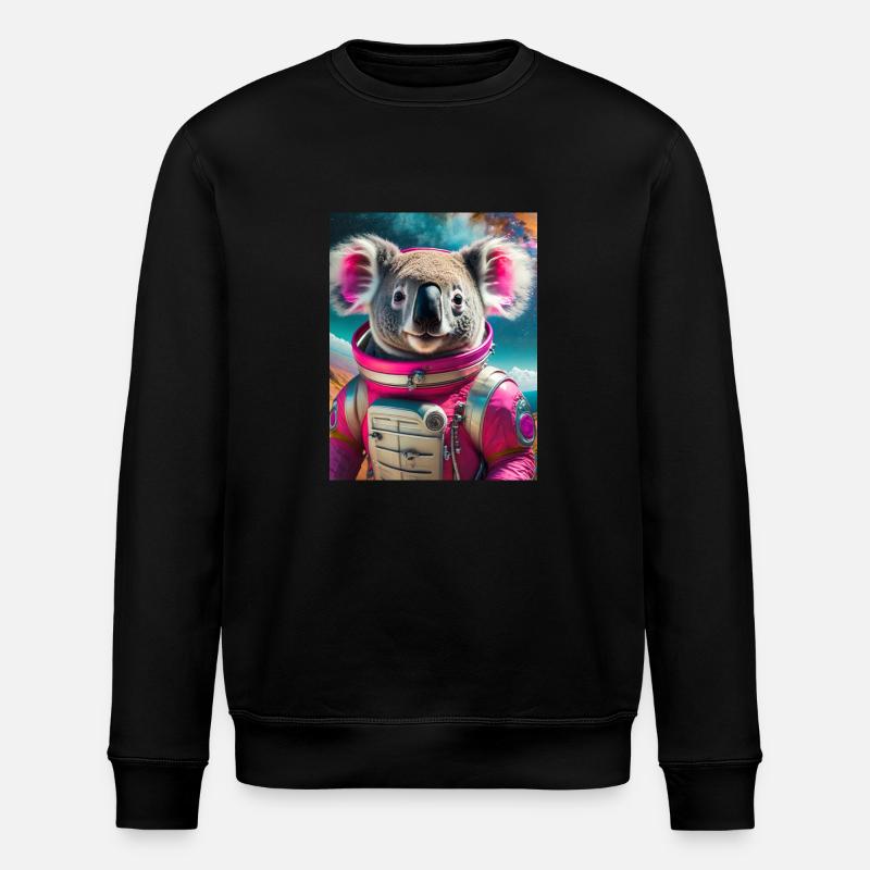 koala avec robe d’astronaute - Sweat bio ROLLER Stanley/Stella Unisexe - noir