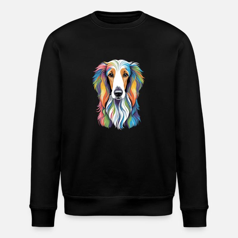 Lévrier afghan - Sweat bio ROLLER Stanley/Stella Unisexe - noir