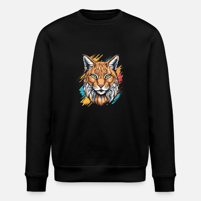 Chat lynx - Sweat bio ROLLER Stanley/Stella Unisexe - noir