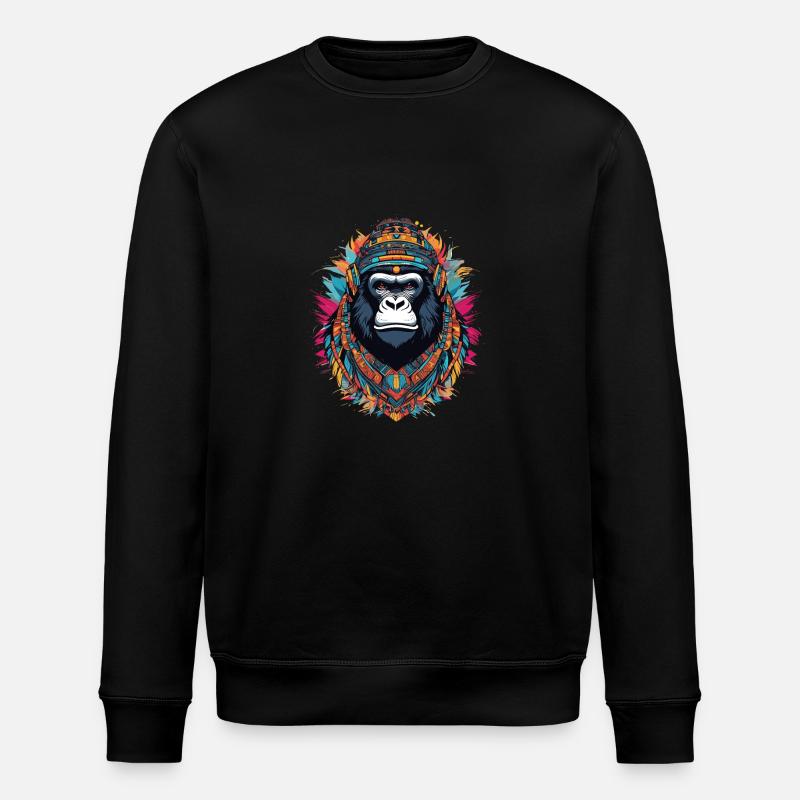 Gorilla - Stanley/Stella ROLLER Unisex Organic Sweatshirt - black