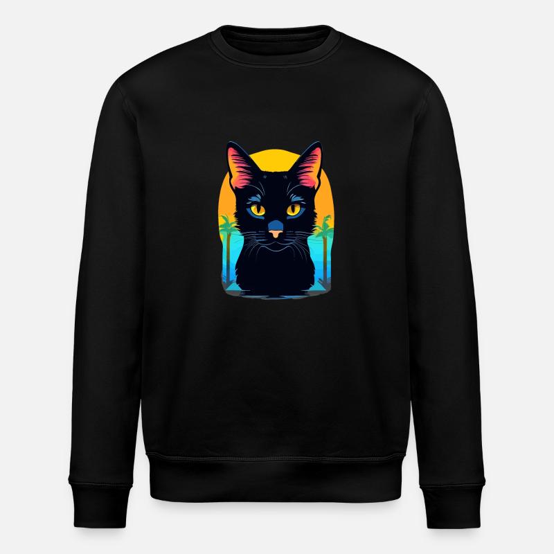 Bombay Katze - Stanley/Stella Unisex Bio-Sweatshirt ROLLER - Schwarz