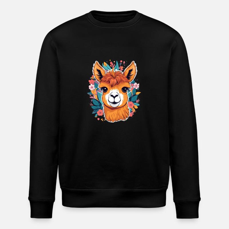 Alpaka - Stanley/Stella Unisex Bio-Sweatshirt ROLLER - Schwarz