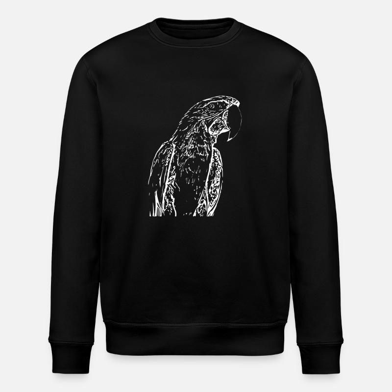 Perroquets Oiseau Blanc - Sweat bio ROLLER Stanley/Stella Unisexe - noir