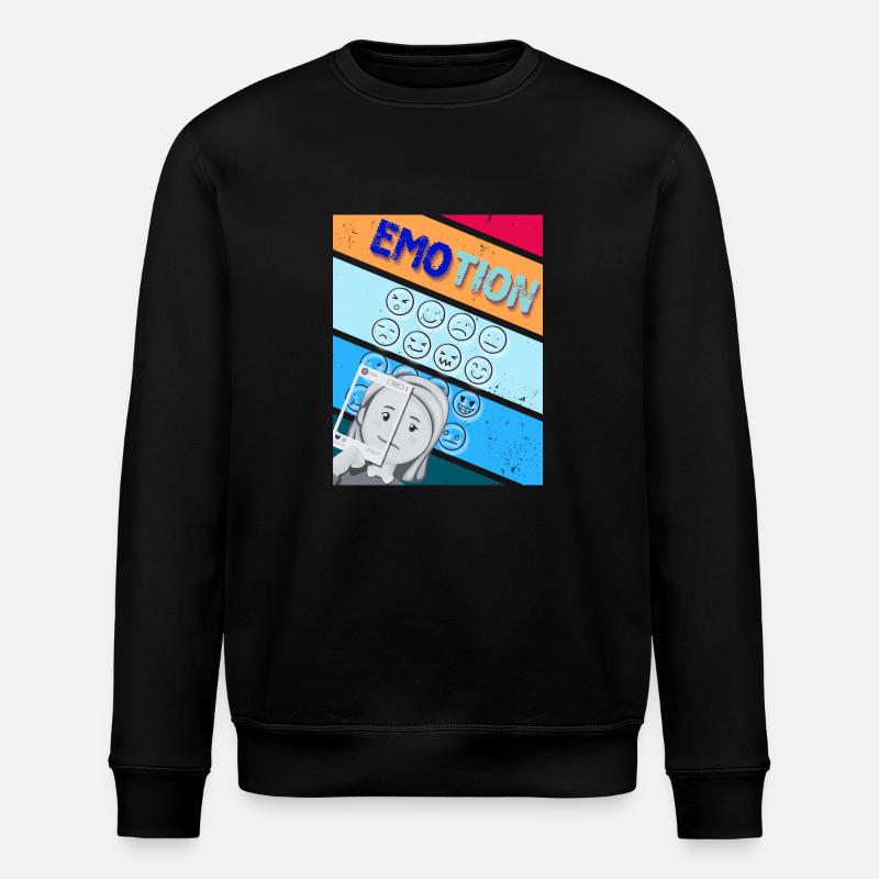 Émotions d’EMOtion - Sweat bio ROLLER Stanley/Stella Unisexe - noir