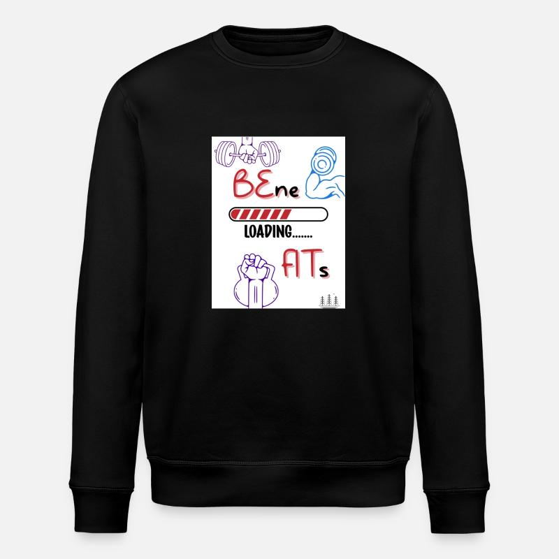 Be fit. Benefits loading. - Stanley/Stella ROLLER Unisex Organic Sweatshirt - black