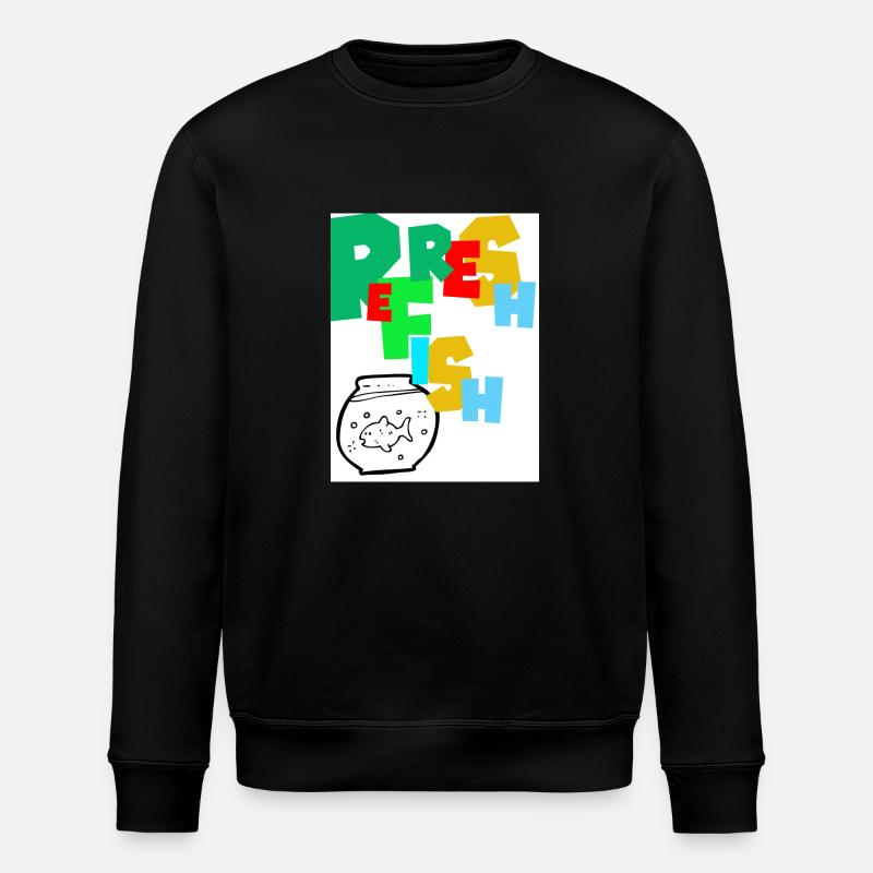 Refresh Fish. Refreshing the fish. - Stanley/Stella ROLLER Unisex Organic Sweatshirt - black