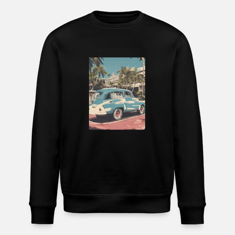 Voiture en vacances - Sweat bio ROLLER Stanley/Stella Unisexe - noir