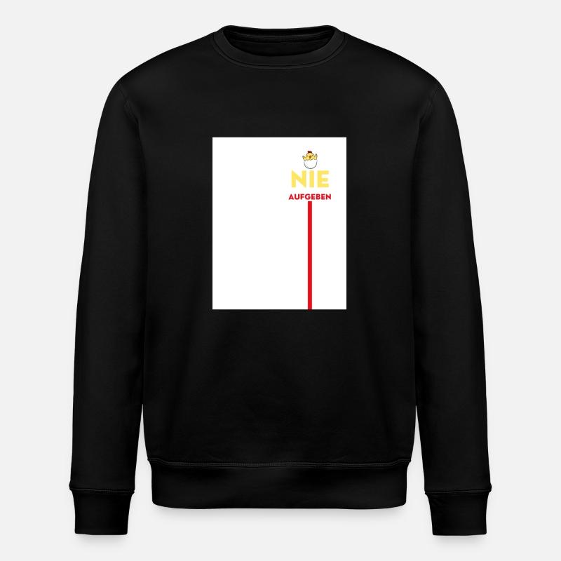 Nie aufgeben - Stanley/Stella Unisex Bio-Sweatshirt ROLLER - Schwarz