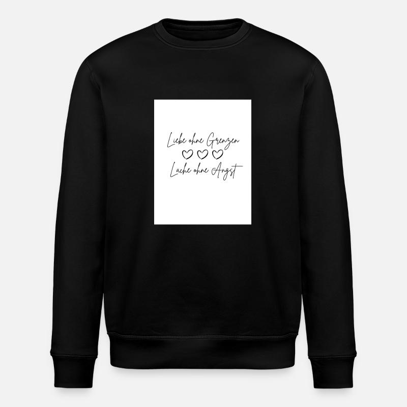Amour sans frontières - Sweat bio ROLLER Stanley/Stella Unisexe - noir