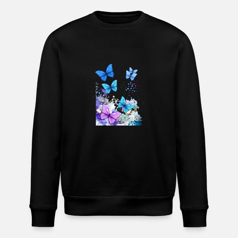 Papillons - Sweat bio ROLLER Stanley/Stella Unisexe - noir