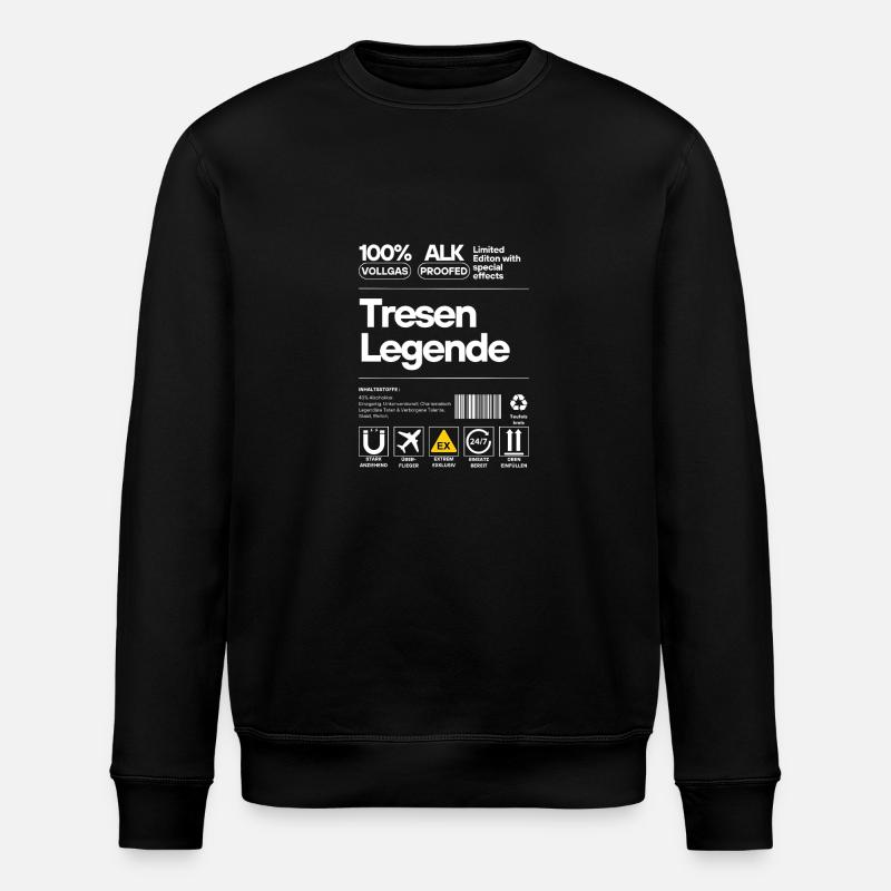 TresenLegende - Stanley/Stella Unisex Bio-Sweatshirt ROLLER - Schwarz