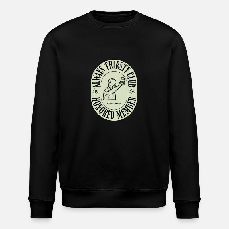 Always Thirsty Club - Stanley/Stella Unisex Bio-Sweatshirt ROLLER - Schwarz
