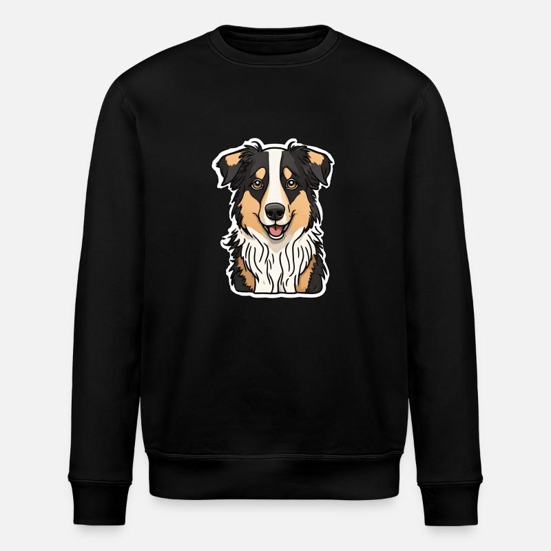 Australian Sheperd Schäferhund Aussi - Stanley/Stella Unisex Bio-Sweatshirt ROLLER - Schwarz