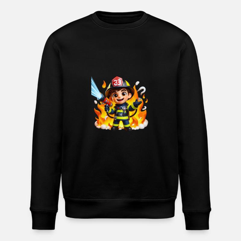 Feuerwehrmann - Stanley/Stella Unisex Bio-Sweatshirt ROLLER - Schwarz
