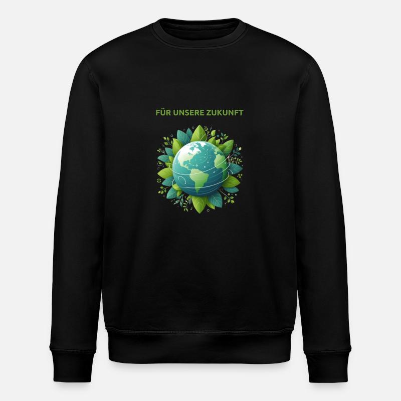 Klimaschutz Erde - Stanley/Stella Unisex Bio-Sweatshirt ROLLER - Schwarz