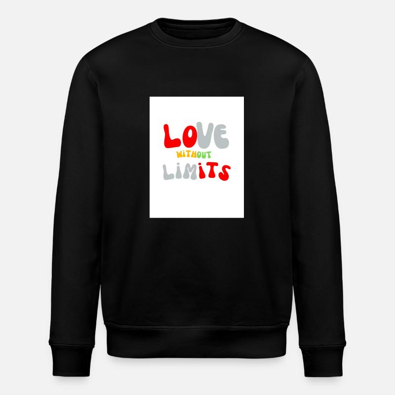 Love without limits - Sweat bio ROLLER Stanley/Stella Unisexe - noir