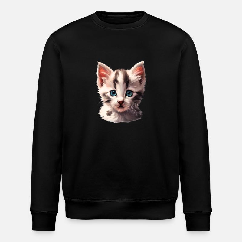 Petit chaton mignon - Sweat bio ROLLER Stanley/Stella Unisexe - noir