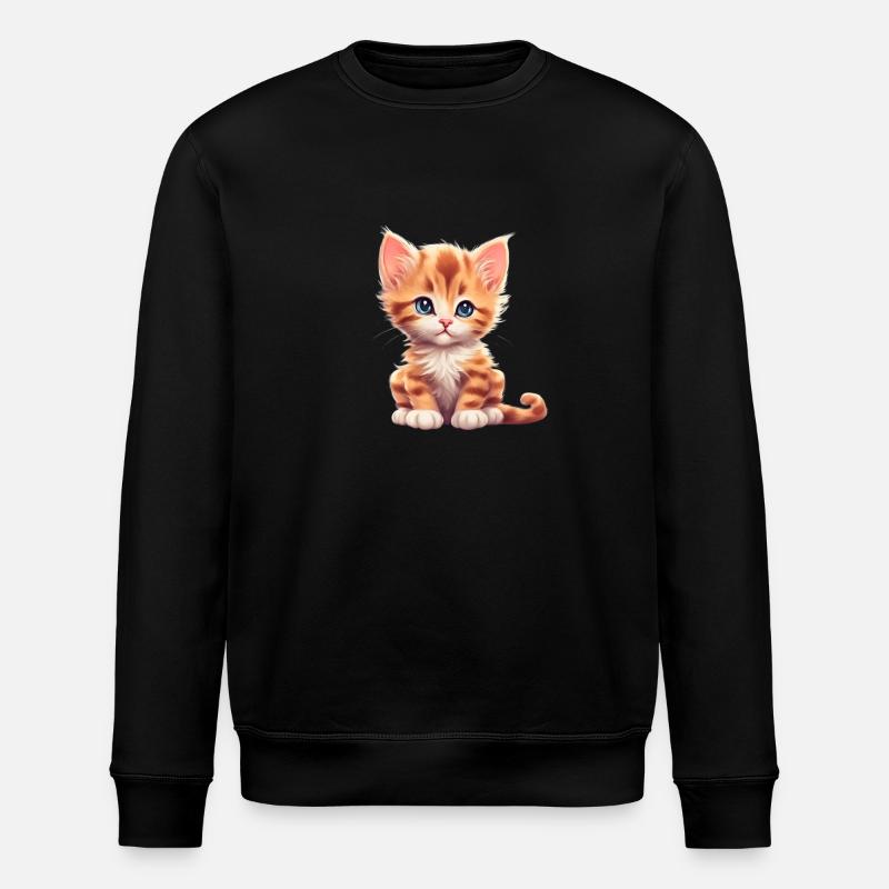 Petit chaton mignon - Sweat bio ROLLER Stanley/Stella Unisexe - noir