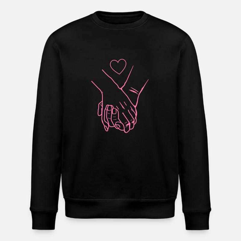 Hands Hearts - Stanley/Stella ROLLER Unisex Organic Sweatshirt - black