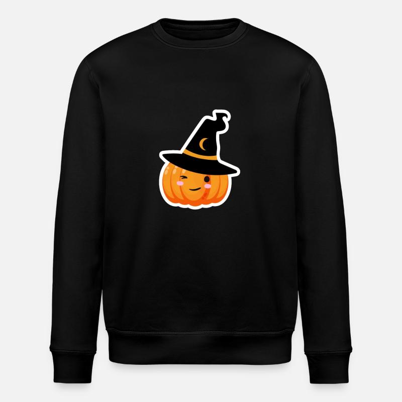 Citrouille sorcière - Sweat bio ROLLER Stanley/Stella Unisexe - noir