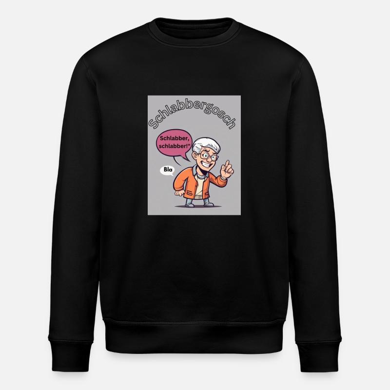 Schlabbergosch - Stanley/Stella Unisex Bio-Sweatshirt ROLLER - Schwarz