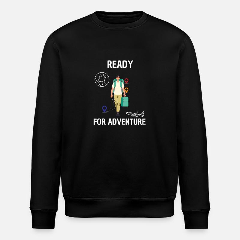 Prêt pour l’aventure - Sweat bio ROLLER Stanley/Stella Unisexe - noir