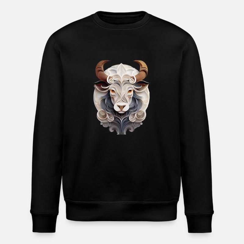 Sternzeichen Stier - Stanley/Stella Unisex Bio-Sweatshirt ROLLER - Schwarz