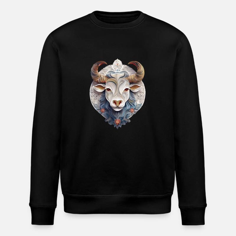 Zodiac sign Taurus - Stanley/Stella ROLLER Unisex Organic Sweatshirt - black