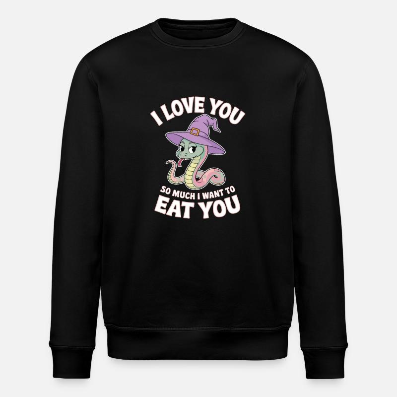 Serpent Sorcier Amoureux - Sweat bio ROLLER Stanley/Stella Unisexe - noir