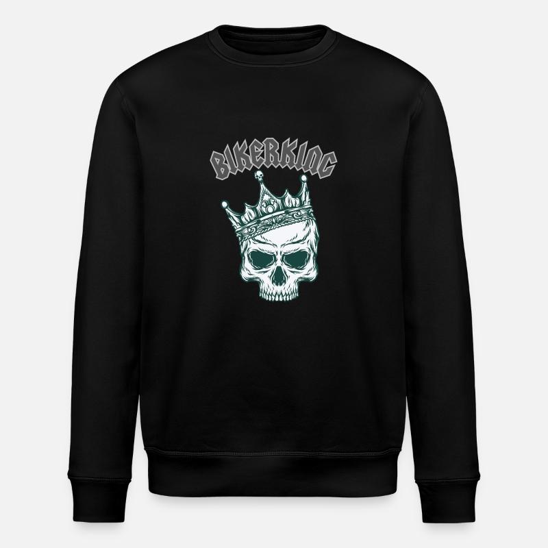 BIKERKING - Stanley/Stella Unisex Bio-Sweatshirt ROLLER - Schwarz