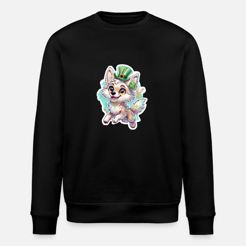 Renard de la Saint-Patrick - Sweat bio ROLLER Stanley/Stella Unisexe - noir