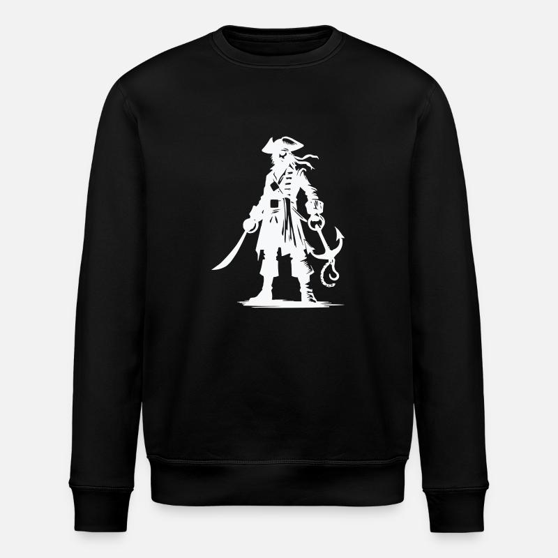 pirate - Stanley/Stella ROLLER Unisex Organic Sweatshirt - black
