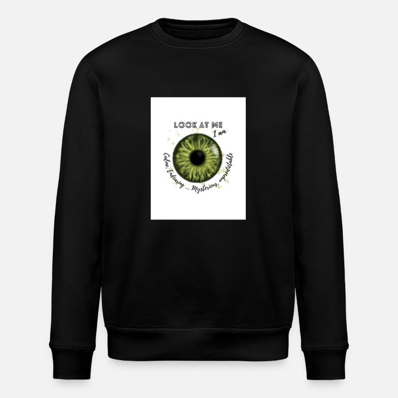 Yeux vert ) - Sweat bio ROLLER Stanley/Stella Unisexe - noir