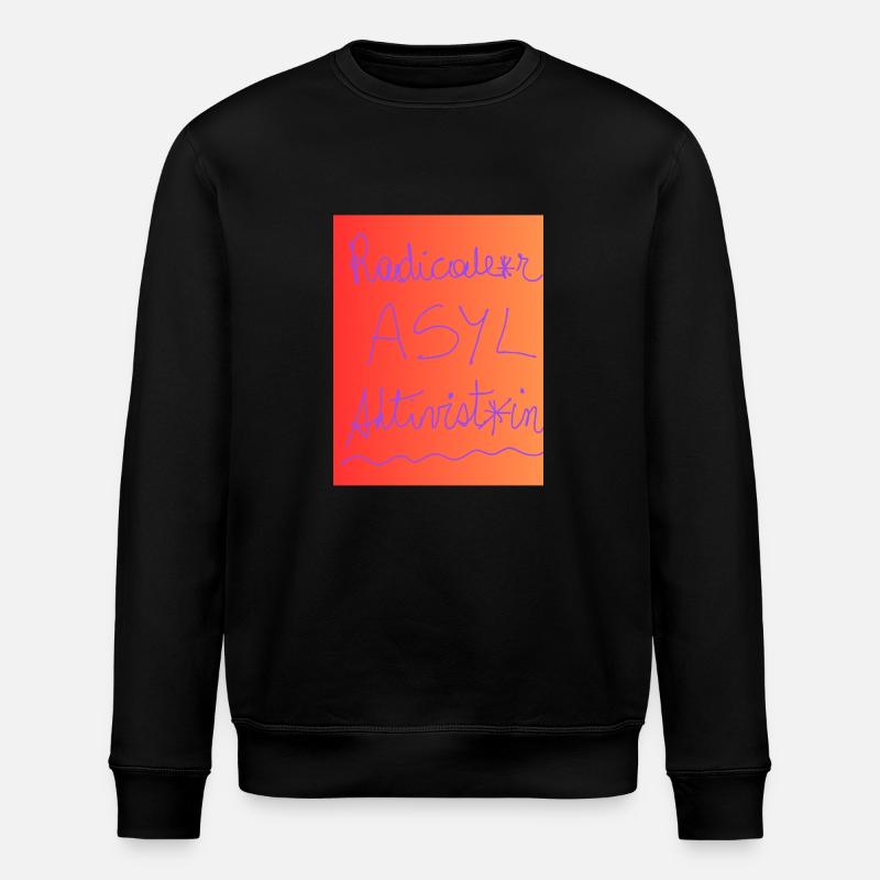 Asyl aktivist - Sweat bio ROLLER Stanley/Stella Unisexe - noir