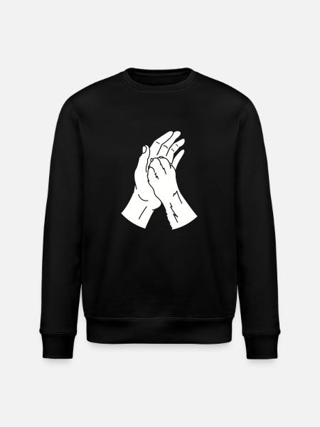 tierpfote hand - Stanley/Stella Unisex Bio-Sweatshirt ROLLER - Schwarz
