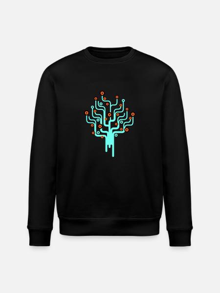 baum2_3f - Stanley/Stella Unisex Bio-Sweatshirt ROLLER - Schwarz
