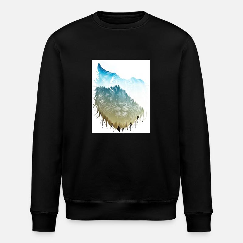 Löwe - Stanley/Stella Unisex Bio-Sweatshirt ROLLER - Schwarz