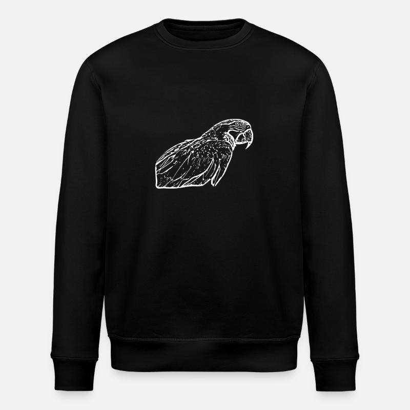 Perroquets Oiseau Blanc - Sweat bio ROLLER Stanley/Stella Unisexe - noir