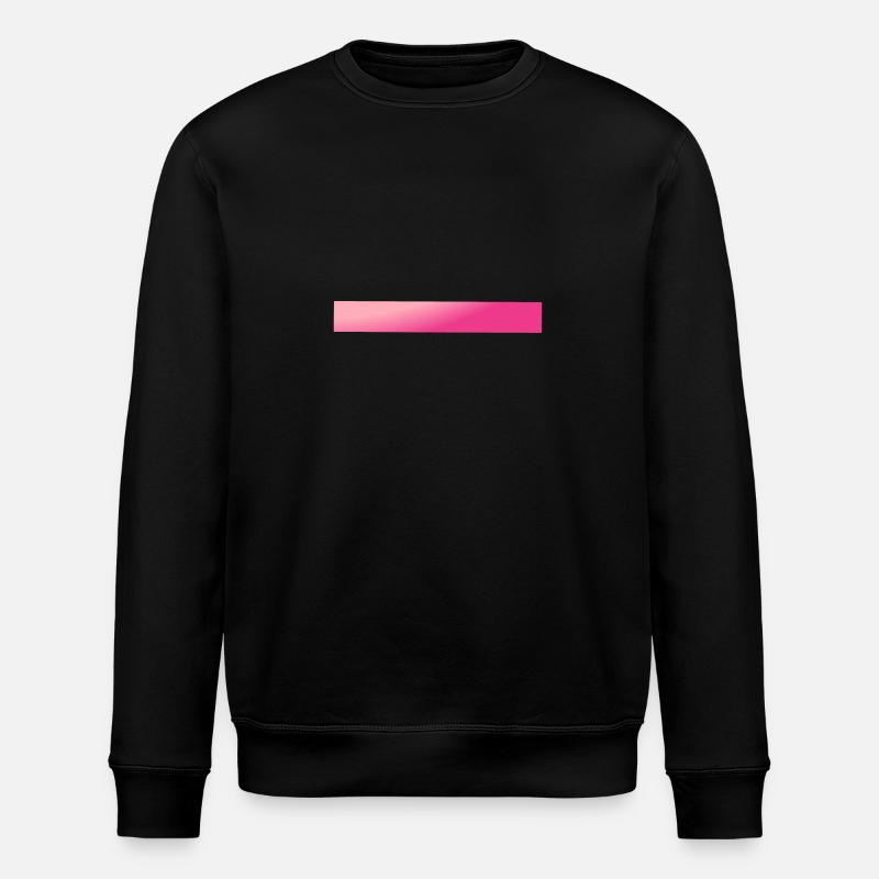 Pink Gradient Bars - Stanley/Stella ROLLER Unisex Organic Sweatshirt - black