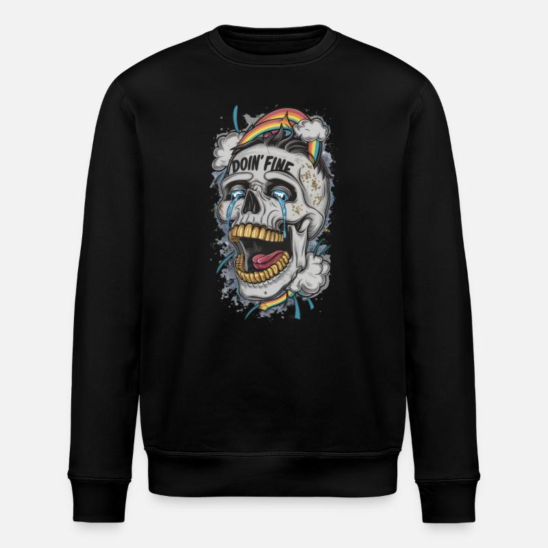 Doin Fine - Stanley/Stella ROLLER Unisex Organic Sweatshirt - black