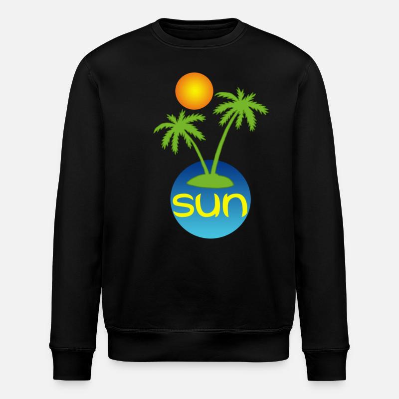 Soleil au paradis - Sweat bio ROLLER Stanley/Stella Unisexe - noir