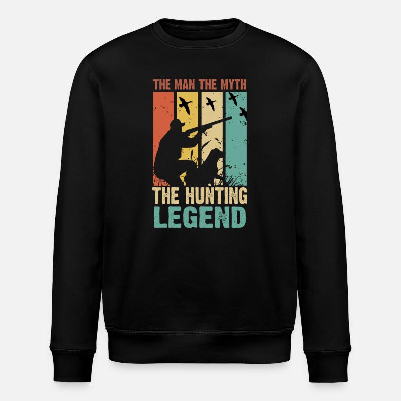 Chasseurs Chasse - Sweat bio ROLLER Stanley/Stella Unisexe - noir