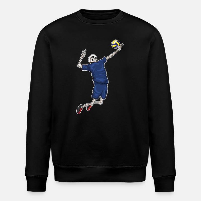 Joueur de volley-ball squelette Volley-ball - Sweat bio ROLLER Stanley/Stella Unisexe - noir